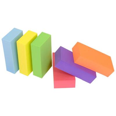 Eva foam blokken - set van 6 - groot - 6 kleuren