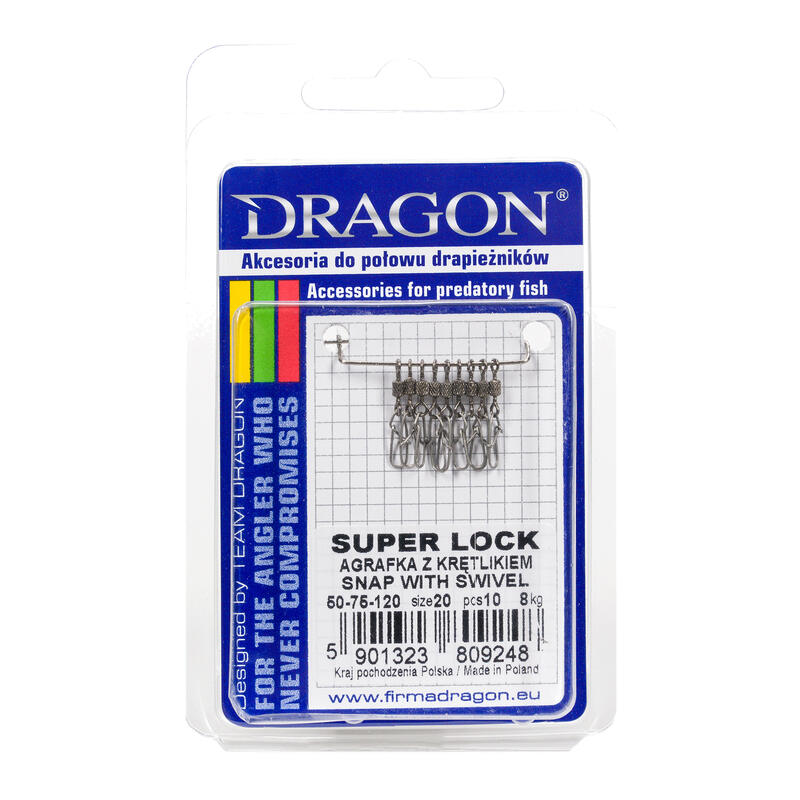 Forgó biztosítótűk DRAGON Super Lock forgókkal 10 db.