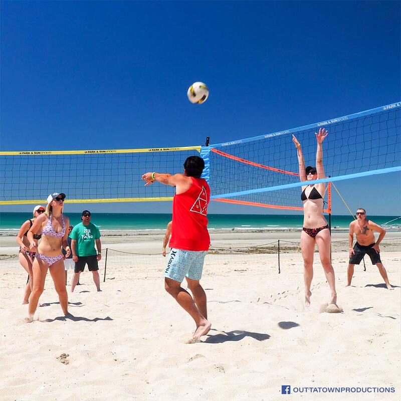 Volleybal - Drie vakken volleybal net - Beach volleybal
