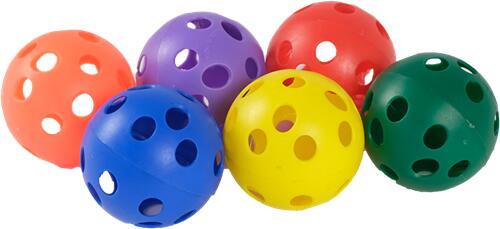 MEGAFORM Gatenbal - Set van 6 - 7 cm - 6 kleuren