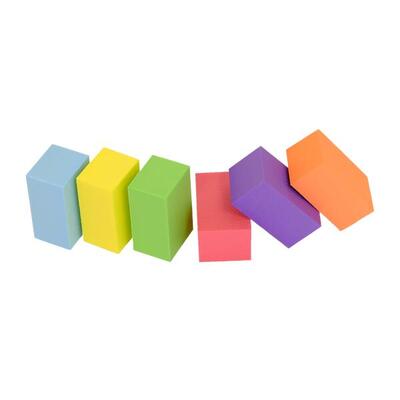Eva foam blokken - set van 6 - klein - 6 kleuren