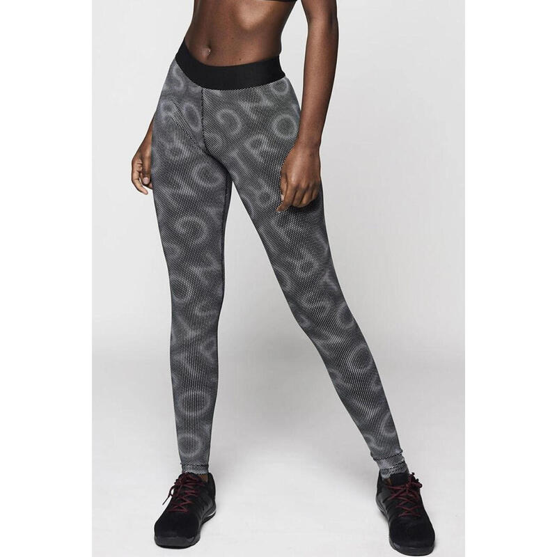 Legginsy sportowe damskie STRONG ID z wysokim stanem odblaskowe