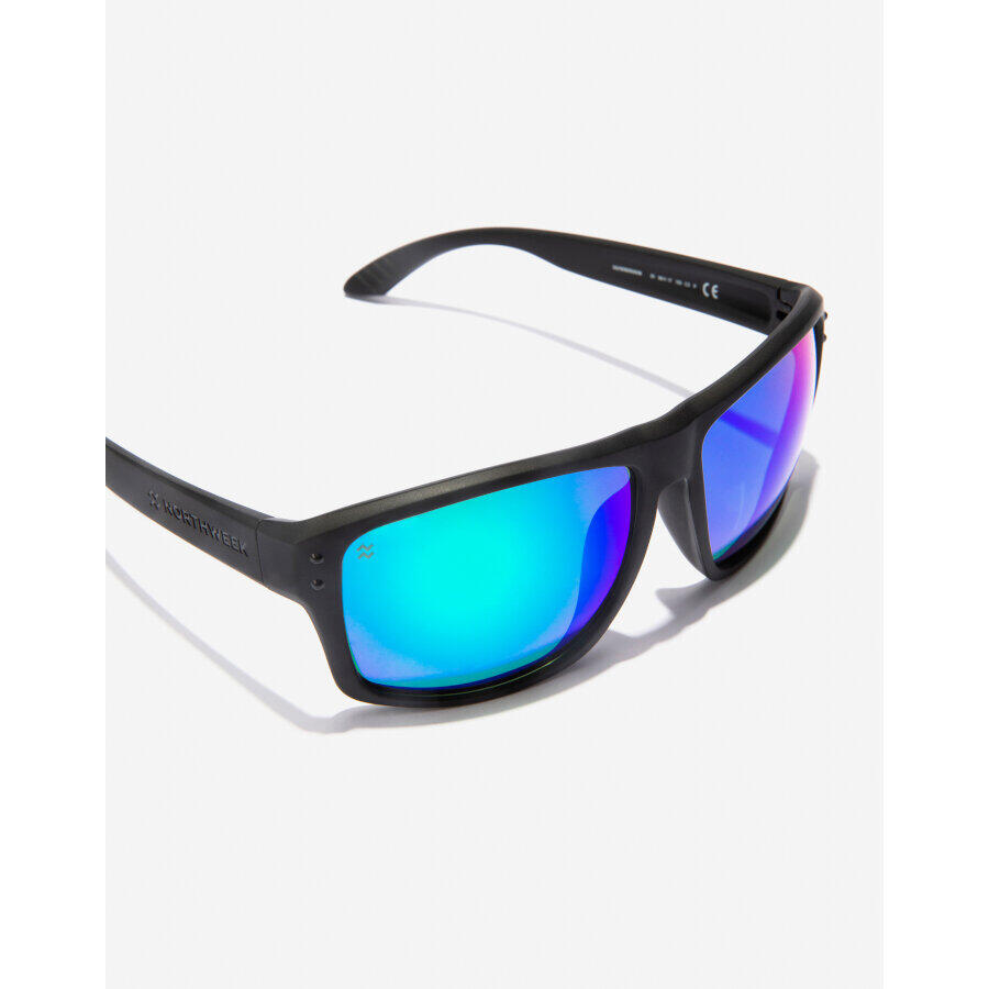 NORTHWEEK - Gafas de Sol para Hombre y Mujer POLARIZED BLACK EMERALD - BOLD RAW 5/6