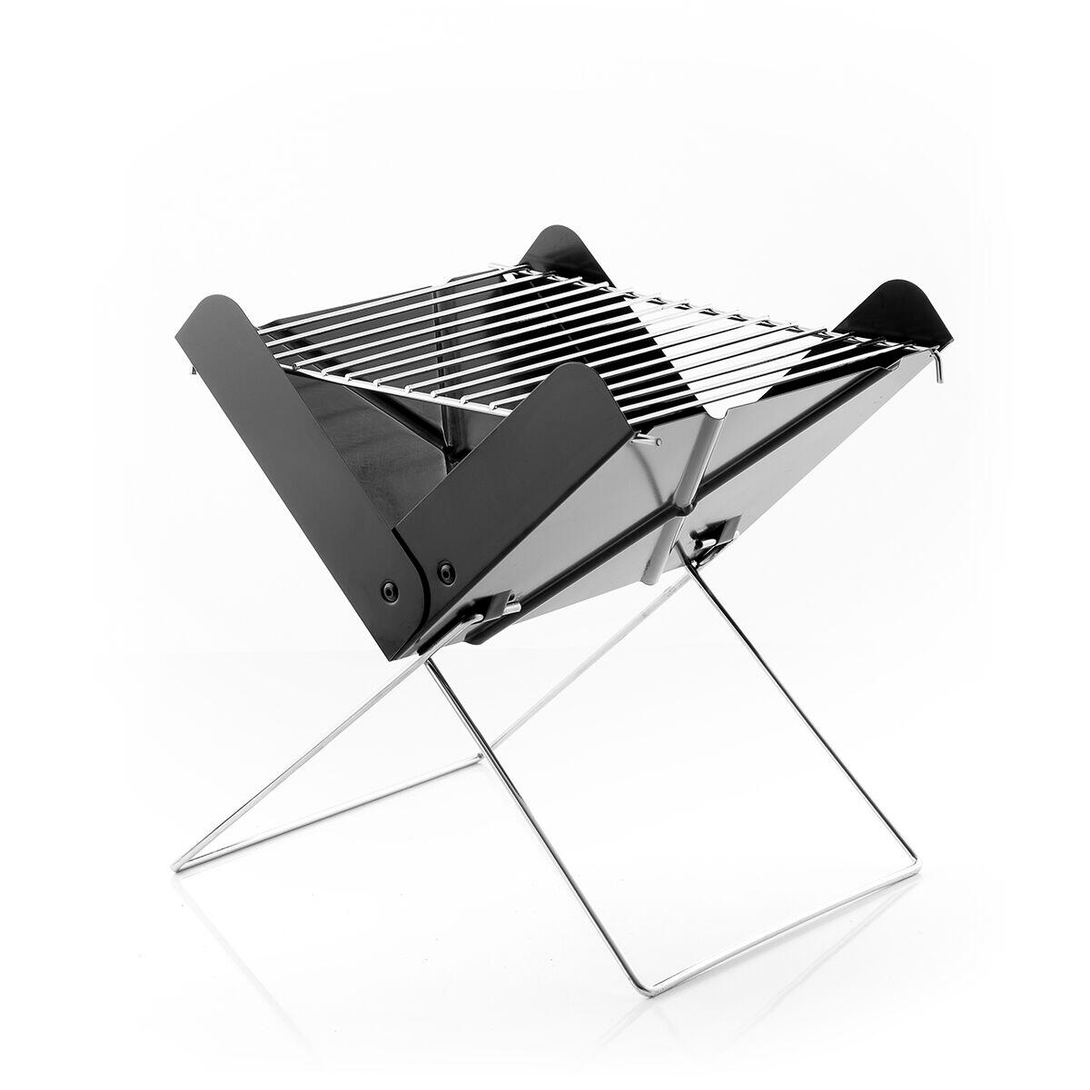 INNOVAGOODS Mini Barbecue a Carbone Pieghevole Portatile InnovaGoods Ferro