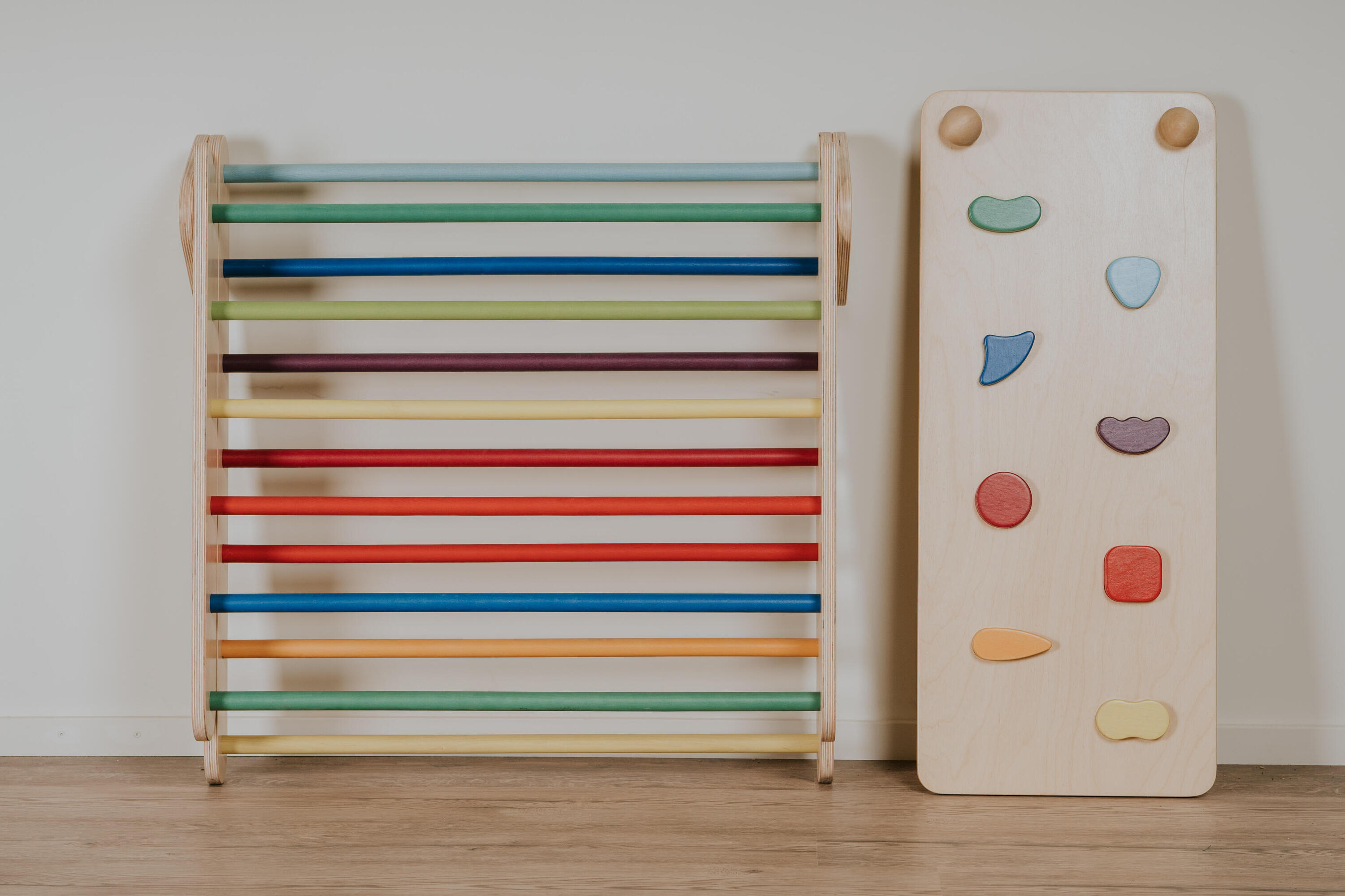 Set triangolo di arrampicata, Montessori, Arcobaleno 7/8