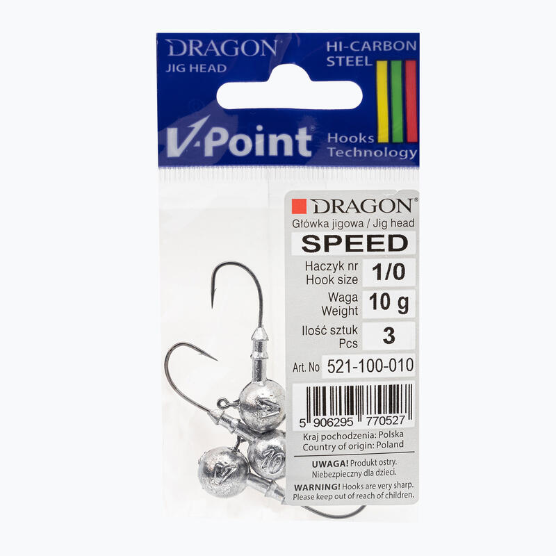 DRAGON V-Point Speed ​​​​Jig Head 10g 3 db.