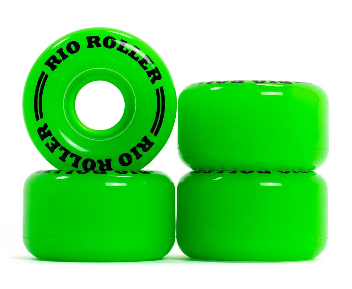 RIO ROLLER Rio Coaster Rodas Para Patins De 4 Rodas Conjunto De 4 - 62mm - Verde