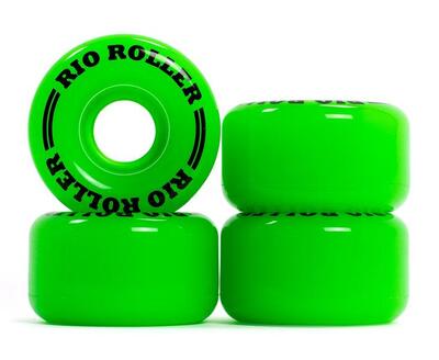 Rio coaster rolschaatswielen 4-pack - 62mm - groen