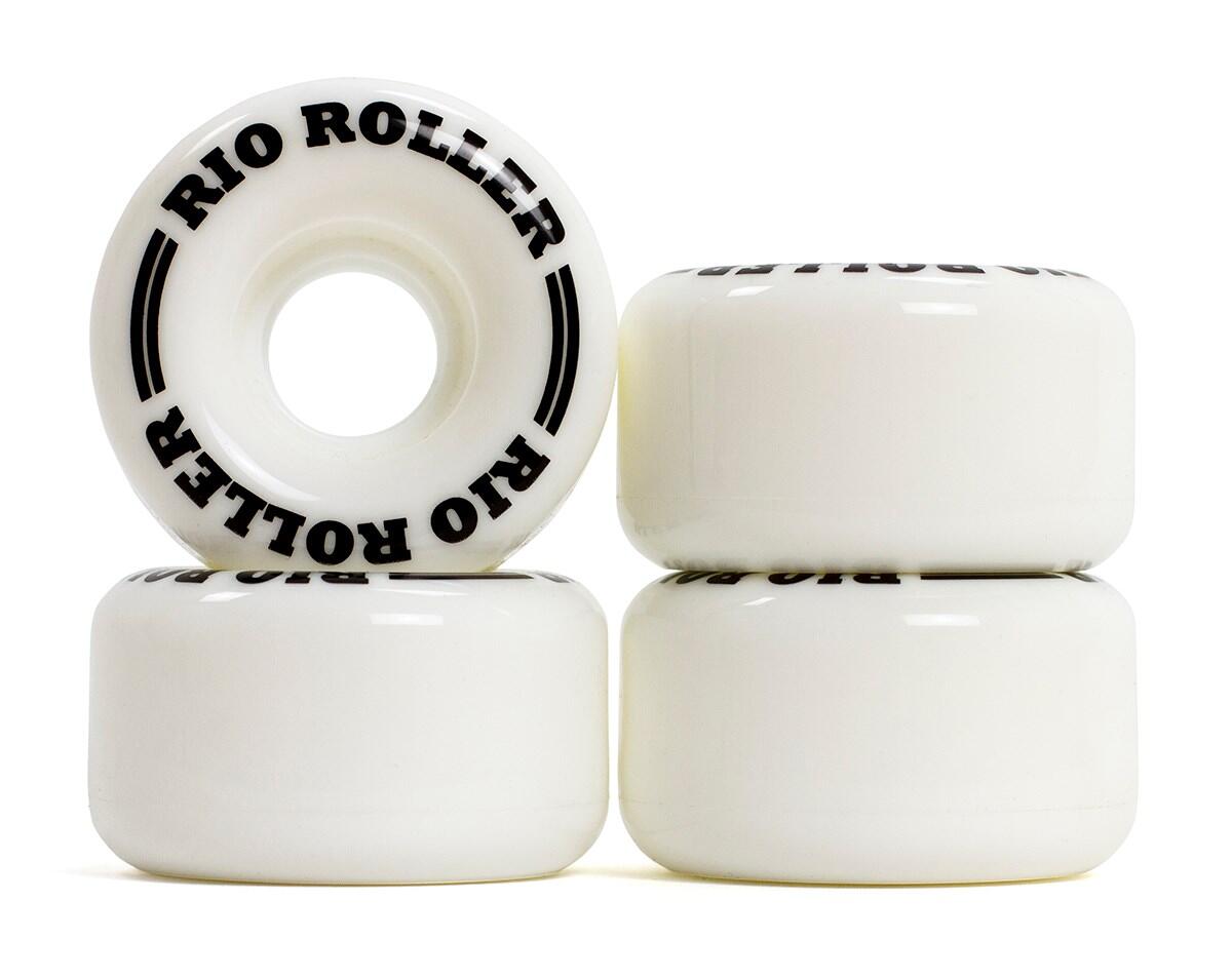 RIO ROLLER Rio Coaster Rodas Para Patins De 4 Rodas Conjunto De 4 - 62mm - Branco