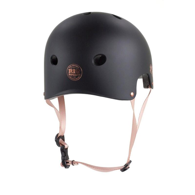 Rio Roller Rose Cască Skate - XXS/XS - Black - Rose Gold