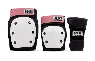 Rio Roller Triple Set Protezioni 3pz - S - Black Rose Gold