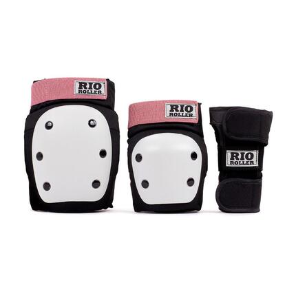 Rolki Zestawy Rio Roller Triple Skate Pads Ochraniacze Na Rolki - S - Black R...