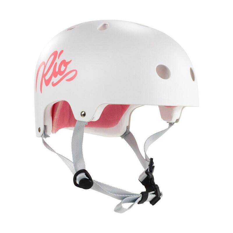 Rio Roller Script Cască Skate - L/XL - Alb