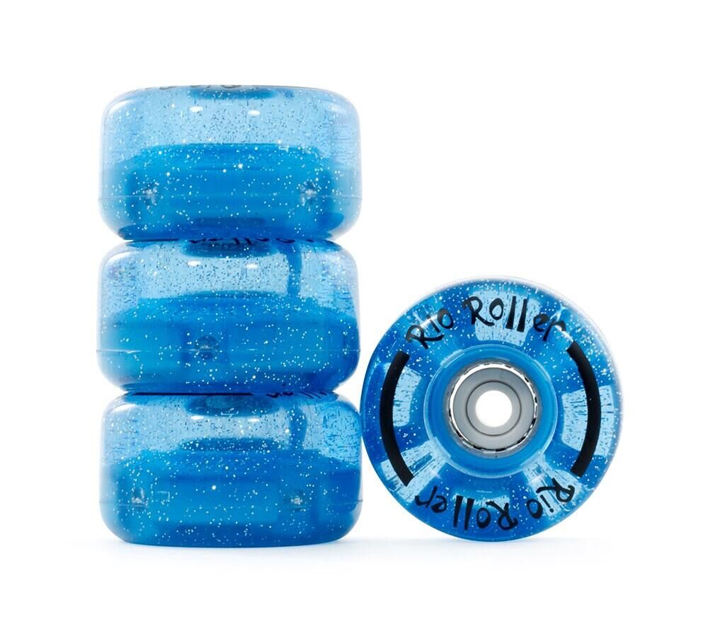 RIO ROLLER LED Flash Quad Roller Skate Wheels inc ABEC 7 Bearings