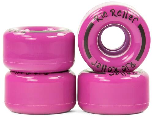 RIO ROLLER Coaster Stripe Quad Roller Skate Wheels (4 pack)