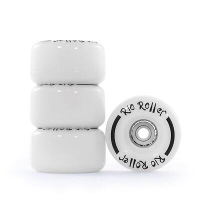 Rolki Kółka Rio Roller Light Up Kółka do Wrotek 4-pak - 58mm - Biały