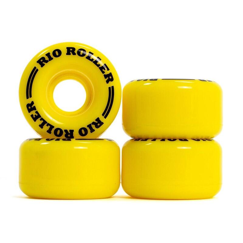 Rio Coaster Roți Role Quad Pachet 4 buc - 62mm - Galben