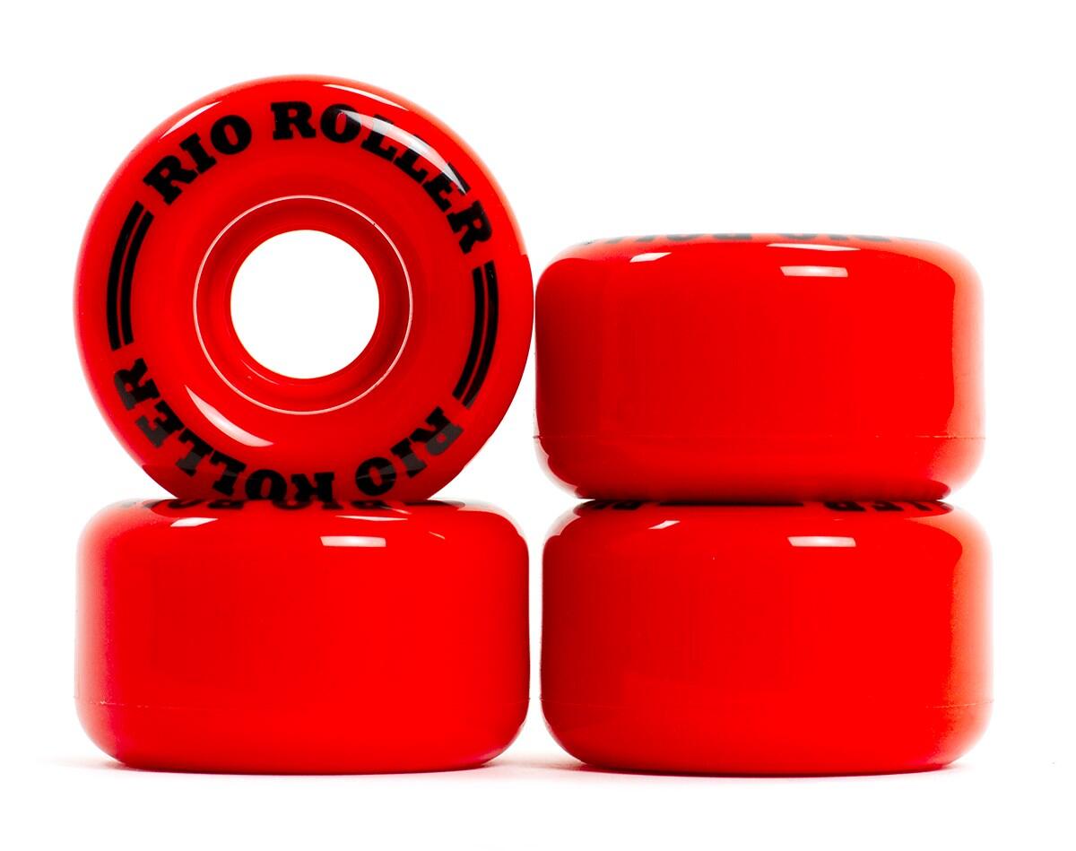 Coaster Stripe Quad Roller Skate Wheels (4 pack) 1/3