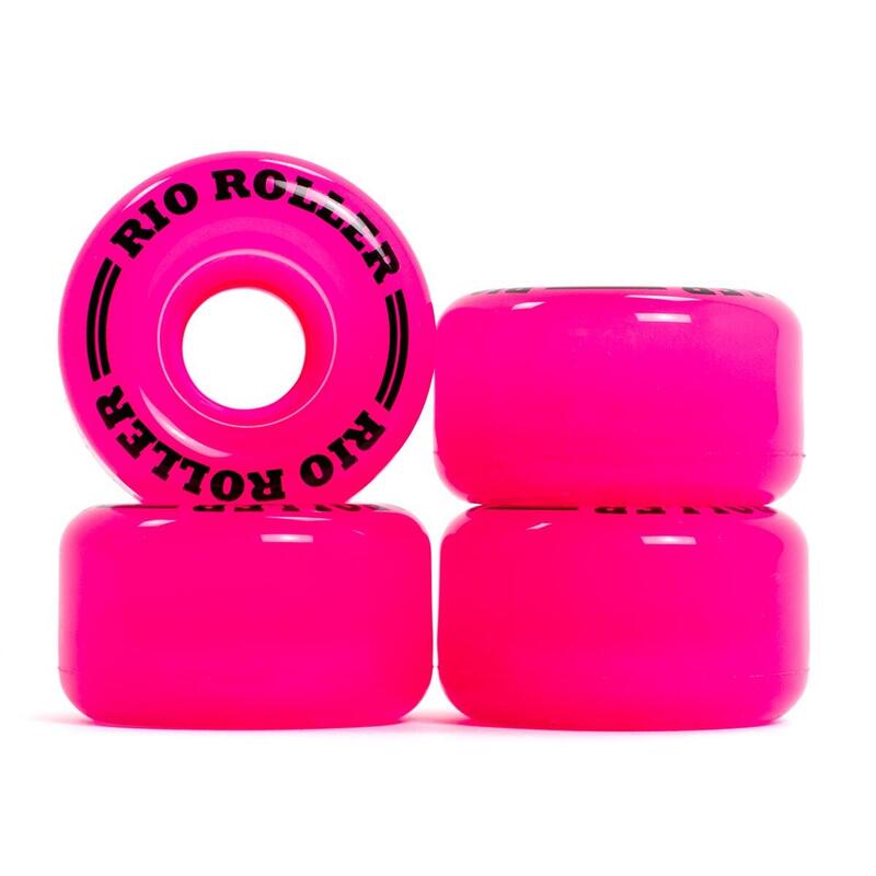 Rio Coaster Roți Role Quad Pachet 4 buc - 62mm - Roz