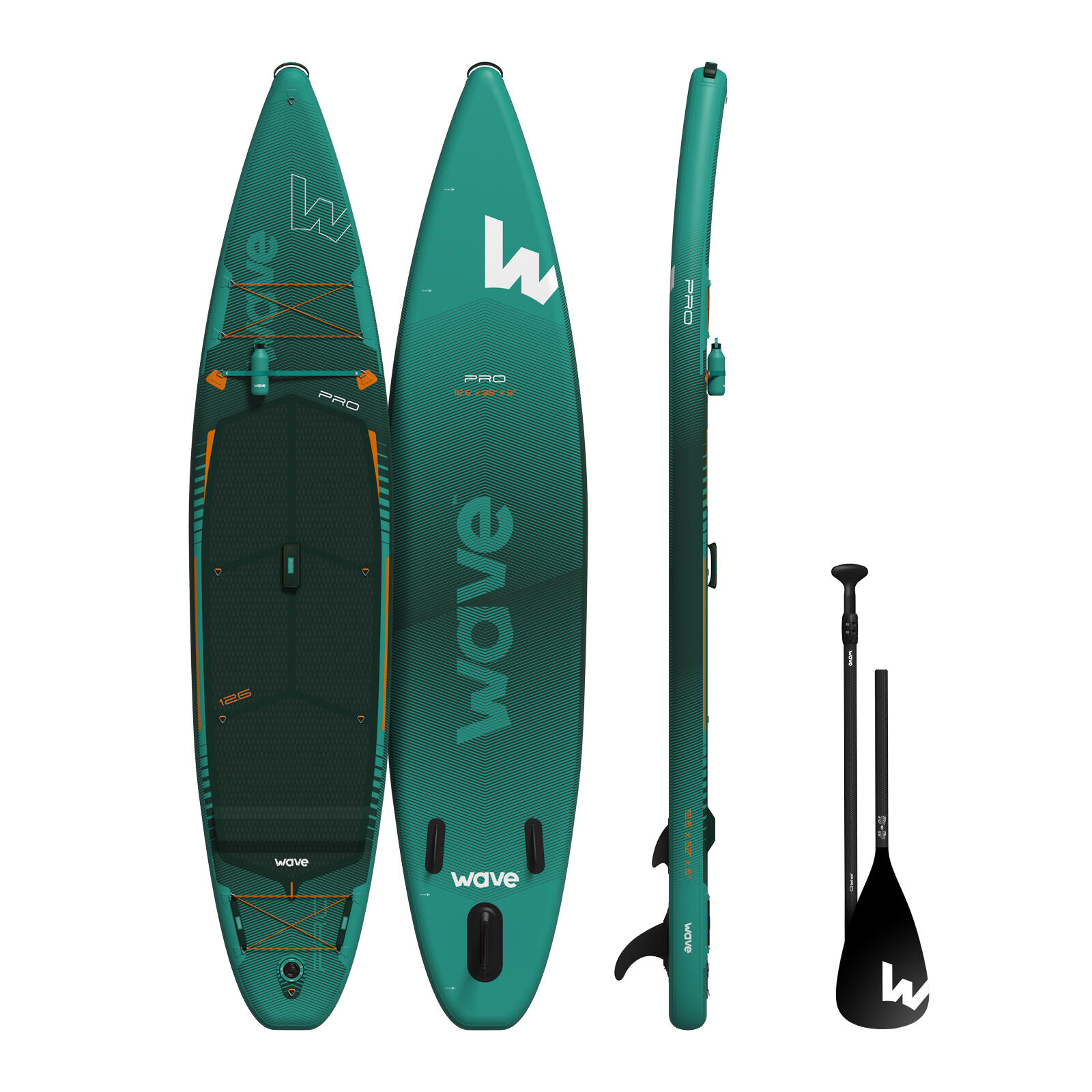 WAVE SPAS Pro 2.0 SUP | Inflatable Paddleboard | 12'6ft
