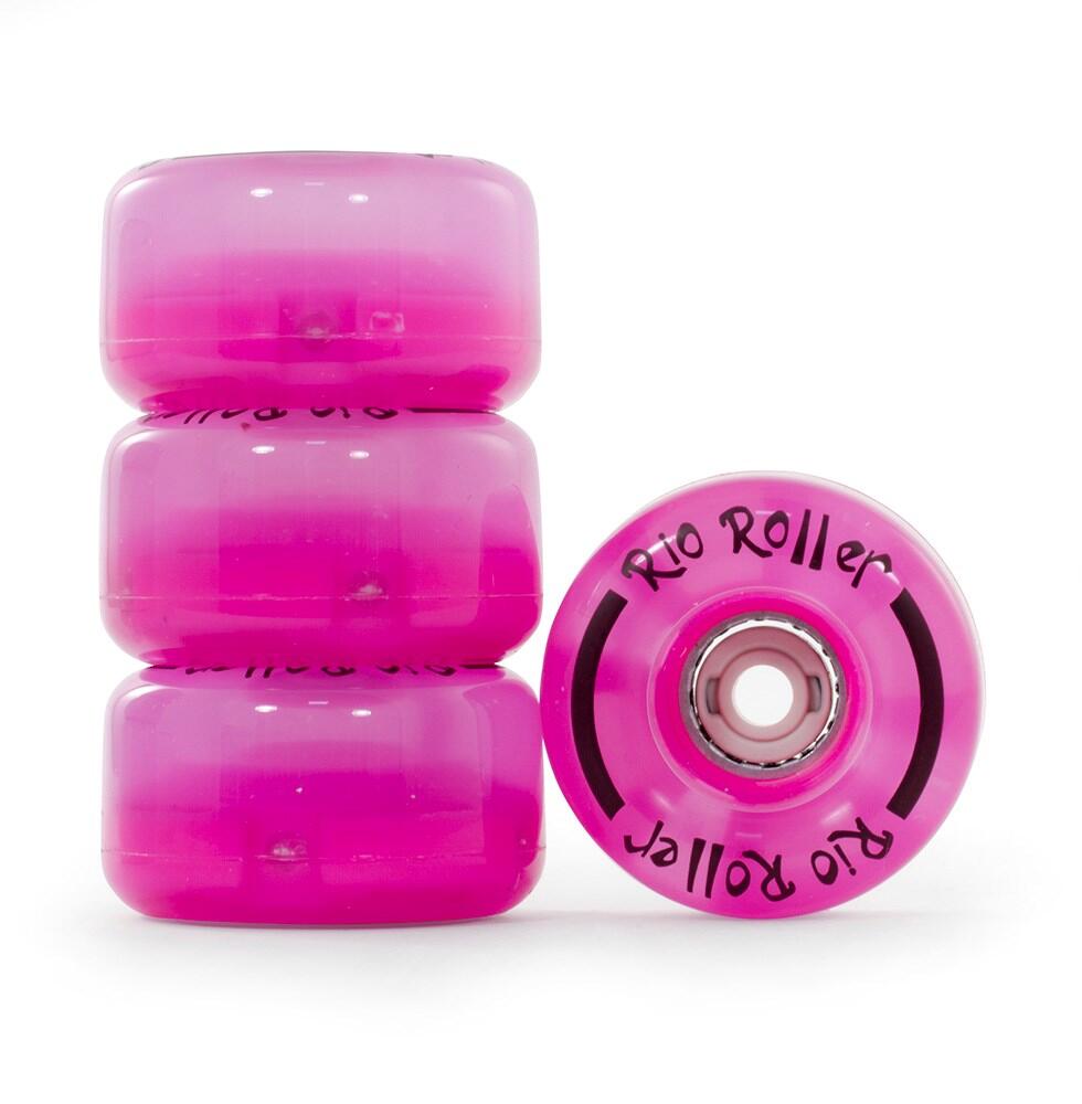 LED Flash Quad Roller Skate Wheels inc ABEC 7 Bearings 1/3