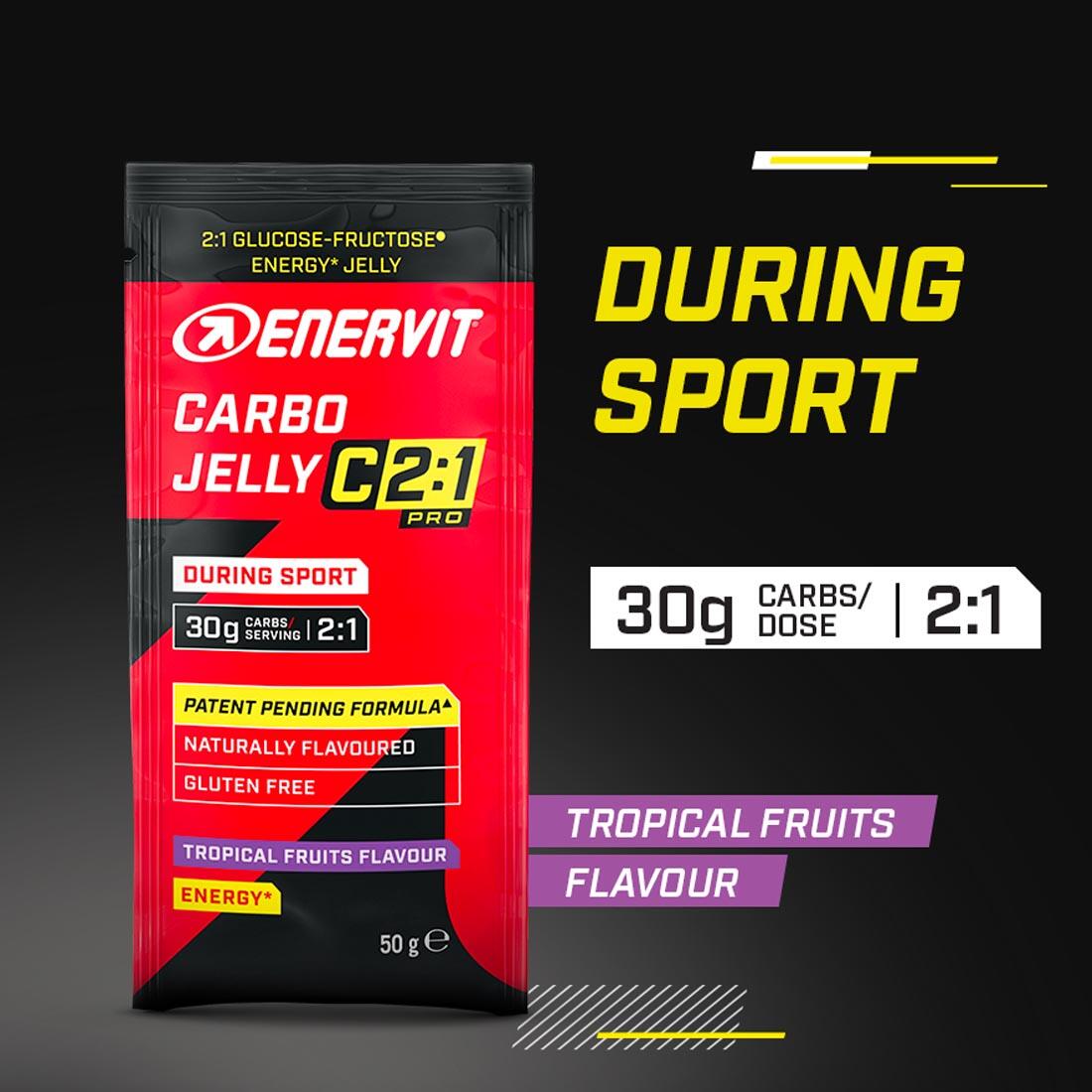 GELEIA ENERVIT C2-1 PRO CARBO 50gr FRUTOS TROPICAIS 4/4