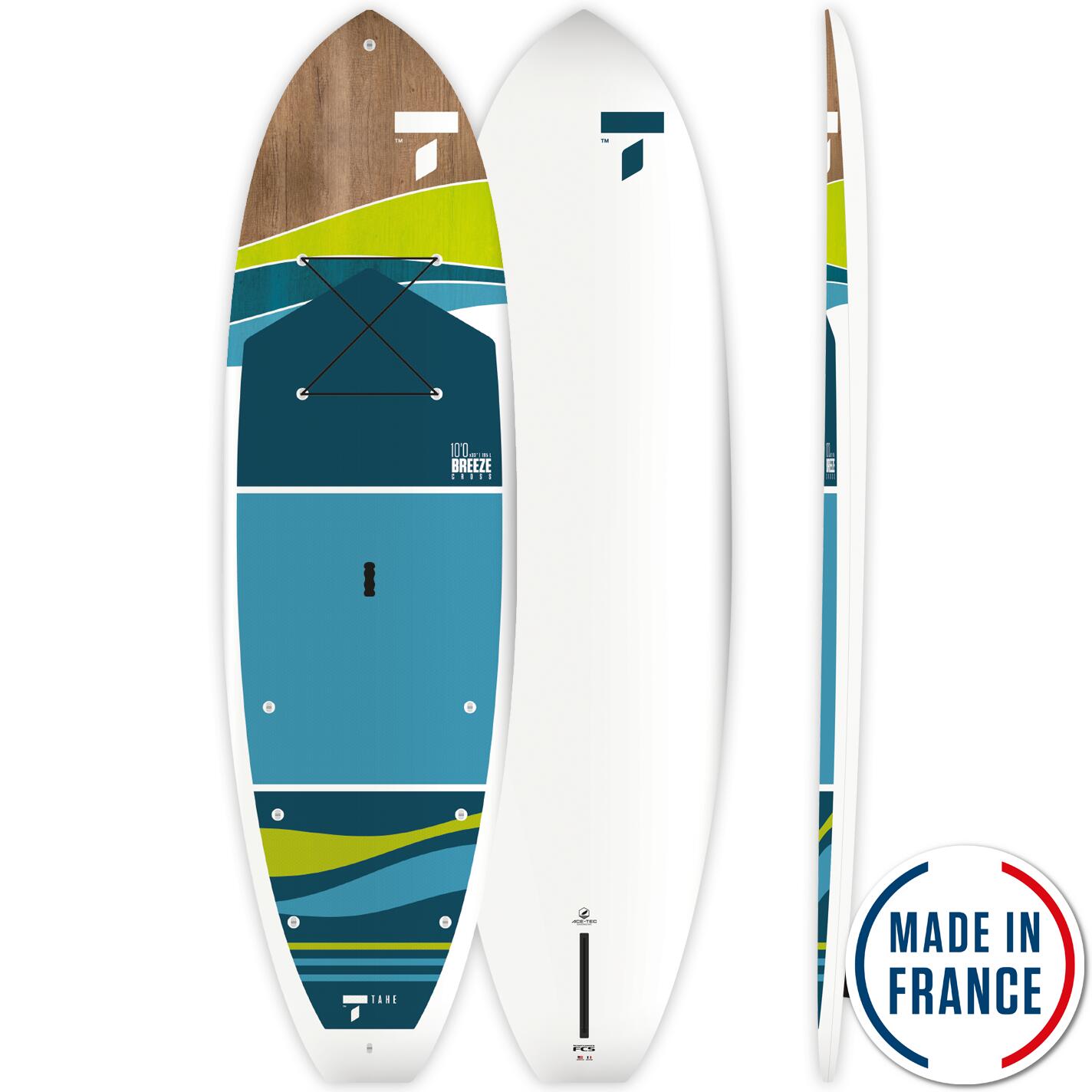 Stand Up Paddle Rigide 10'0'' - Breeze Cross Bleu