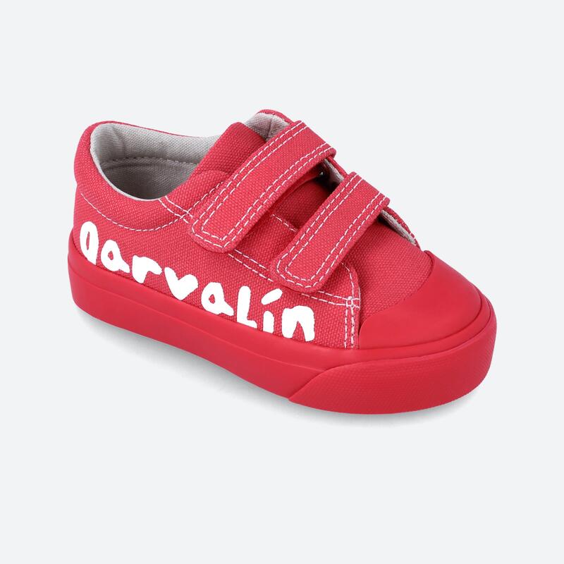 Zapatillas Bebé Garvalin Rojas Velcro