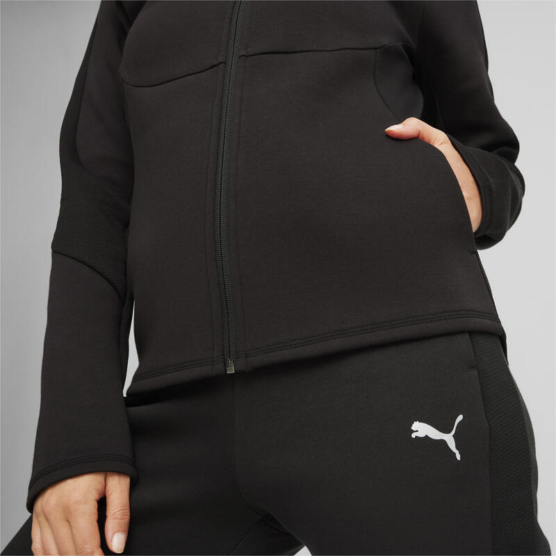 Sudadera con cremallera EVOSTRIPE Mujer PUMA Black