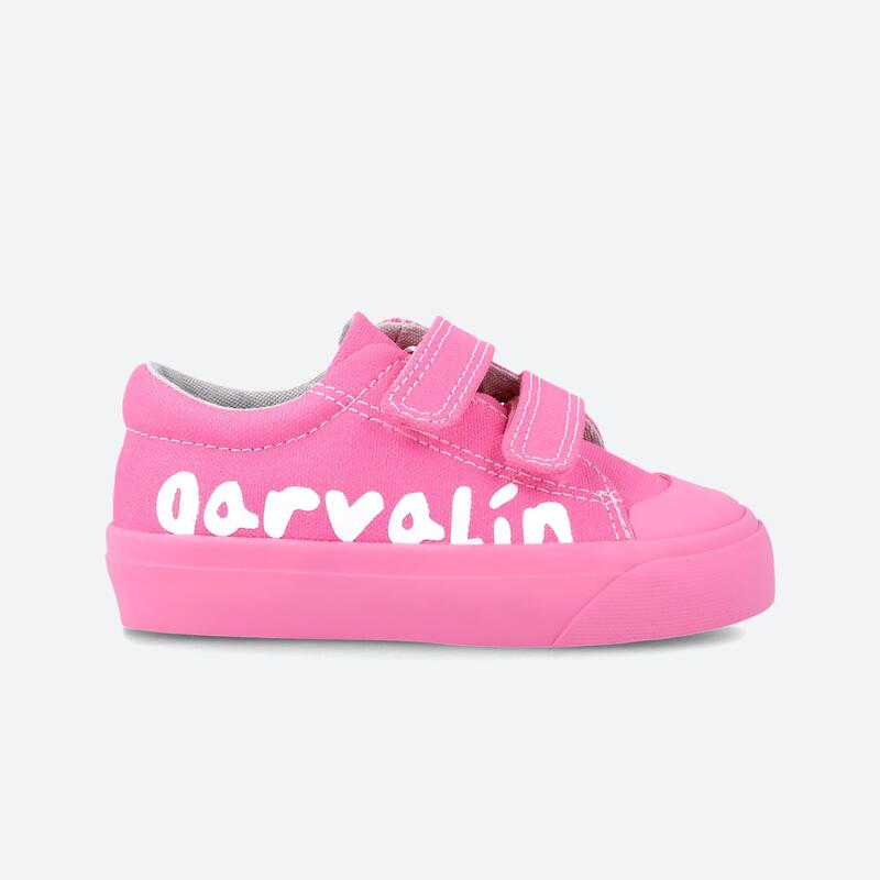 Zapatillas Bebé Garvalin Rosas Velcro