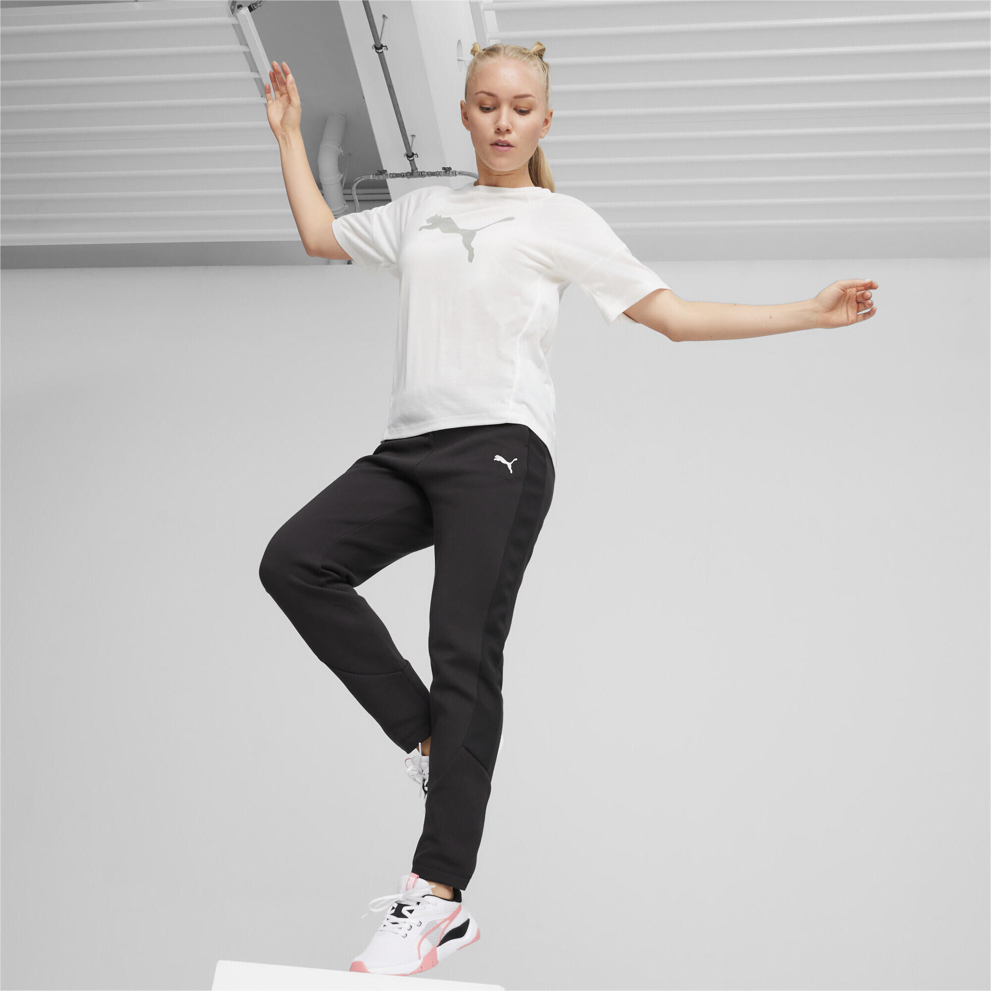 Pantalon de survêtement à taille haute EVOSTRIPE Femme PUMA Black 7/7