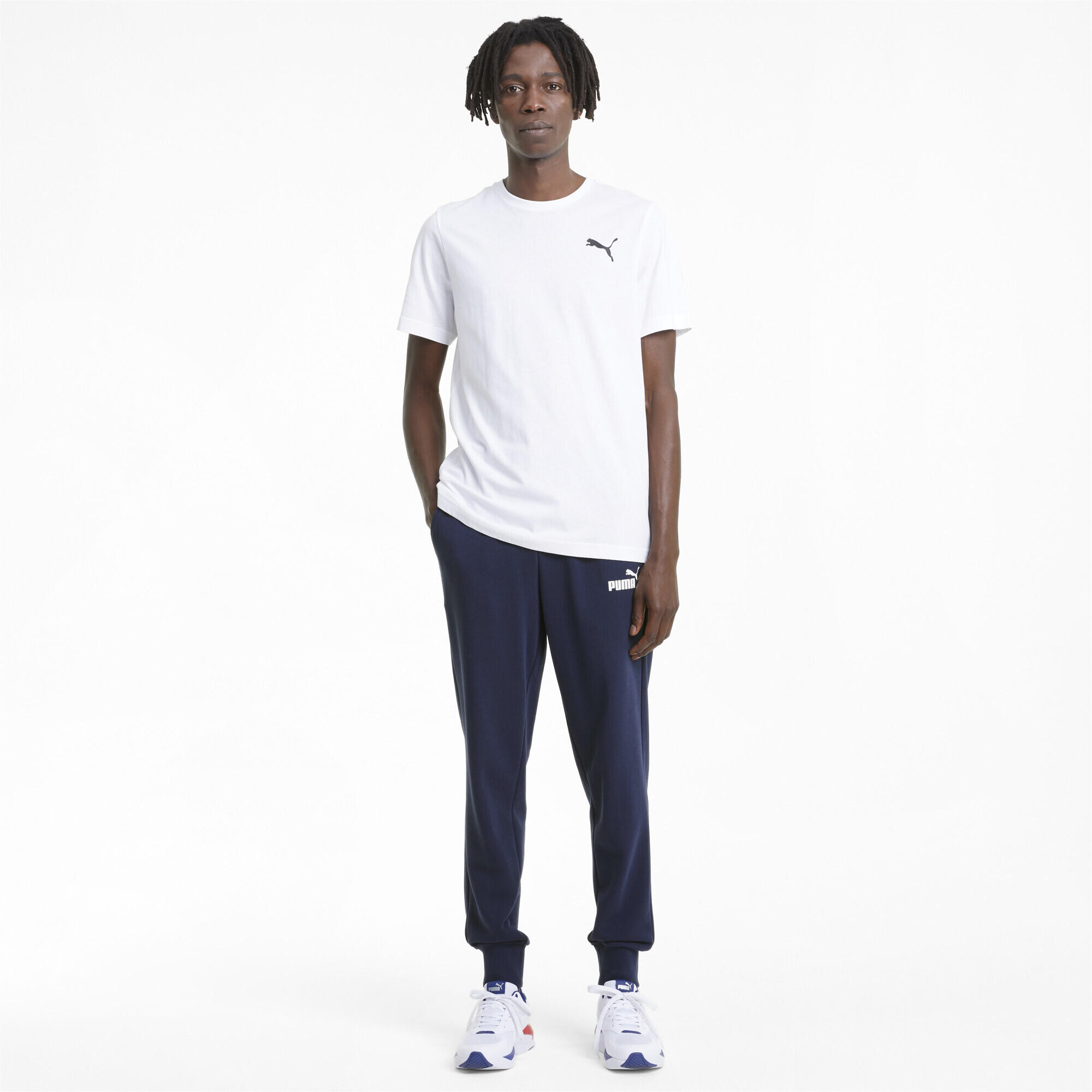 Essentials Logo Jogginghose Herren PUMA Peacoat Blue 6/7