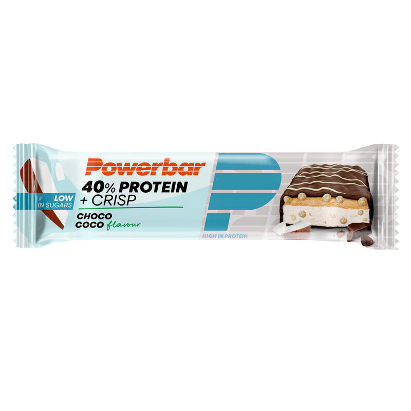 Powerbar 40% Protein Plus Crisp Choco Coco 12x40g - High Protein Riegel