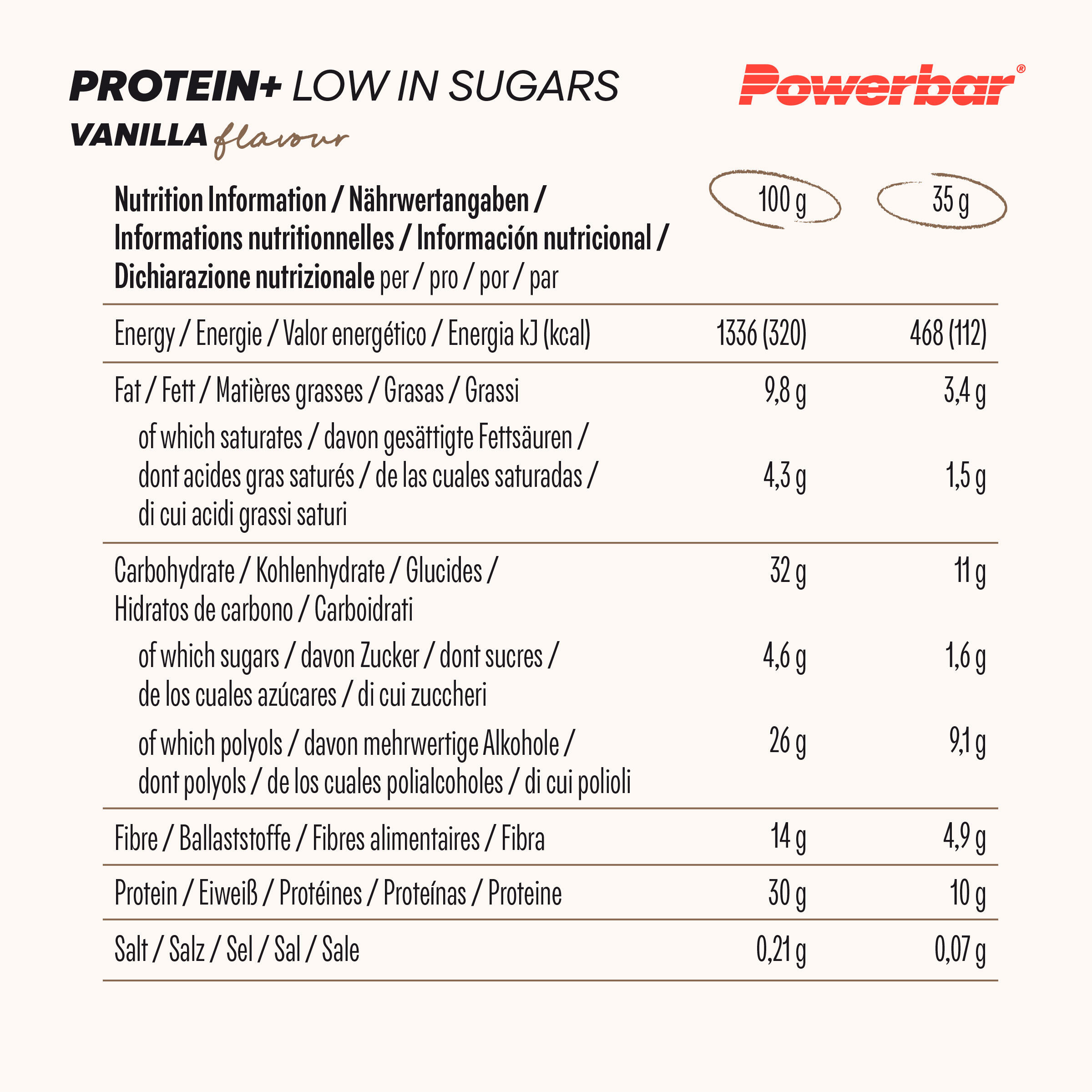 PowerBar 35g protein bar (pack of 16)