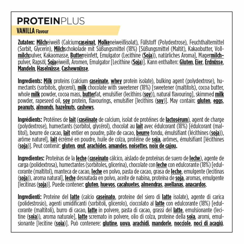 Powerbar Protein Plus Low Sugar Vanilla 16x35g - High Protein Low Sugar Riegel
