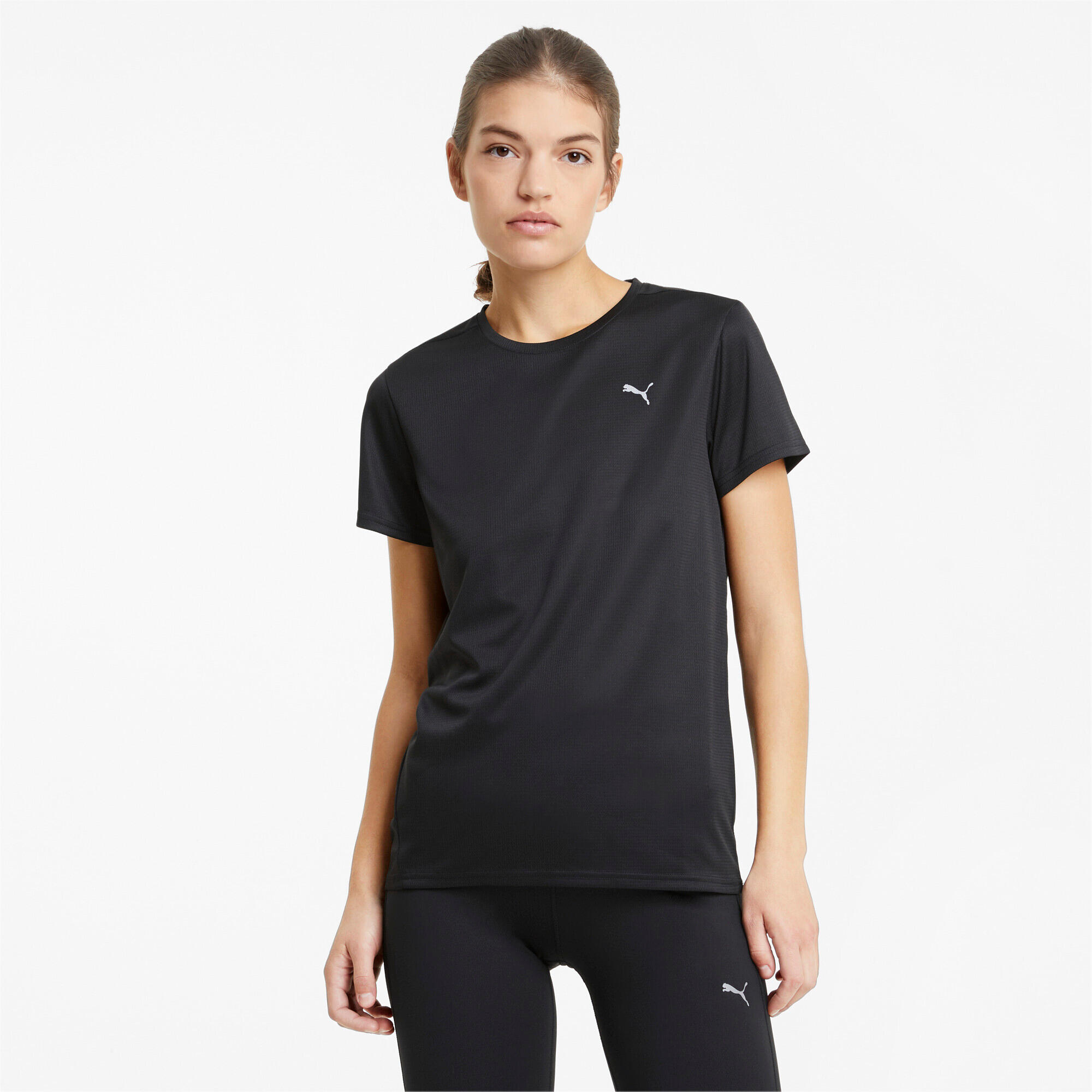 Maglia a Maniche Corte Donna Puma Run Favorite Nero 4/7