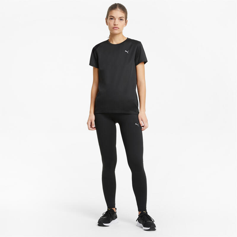 Camiseta de Manga Corta Mujer Puma Run Favorite Negro