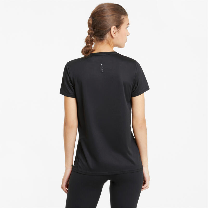 Camiseta de Manga Corta Mujer Puma Run Favorite Negro