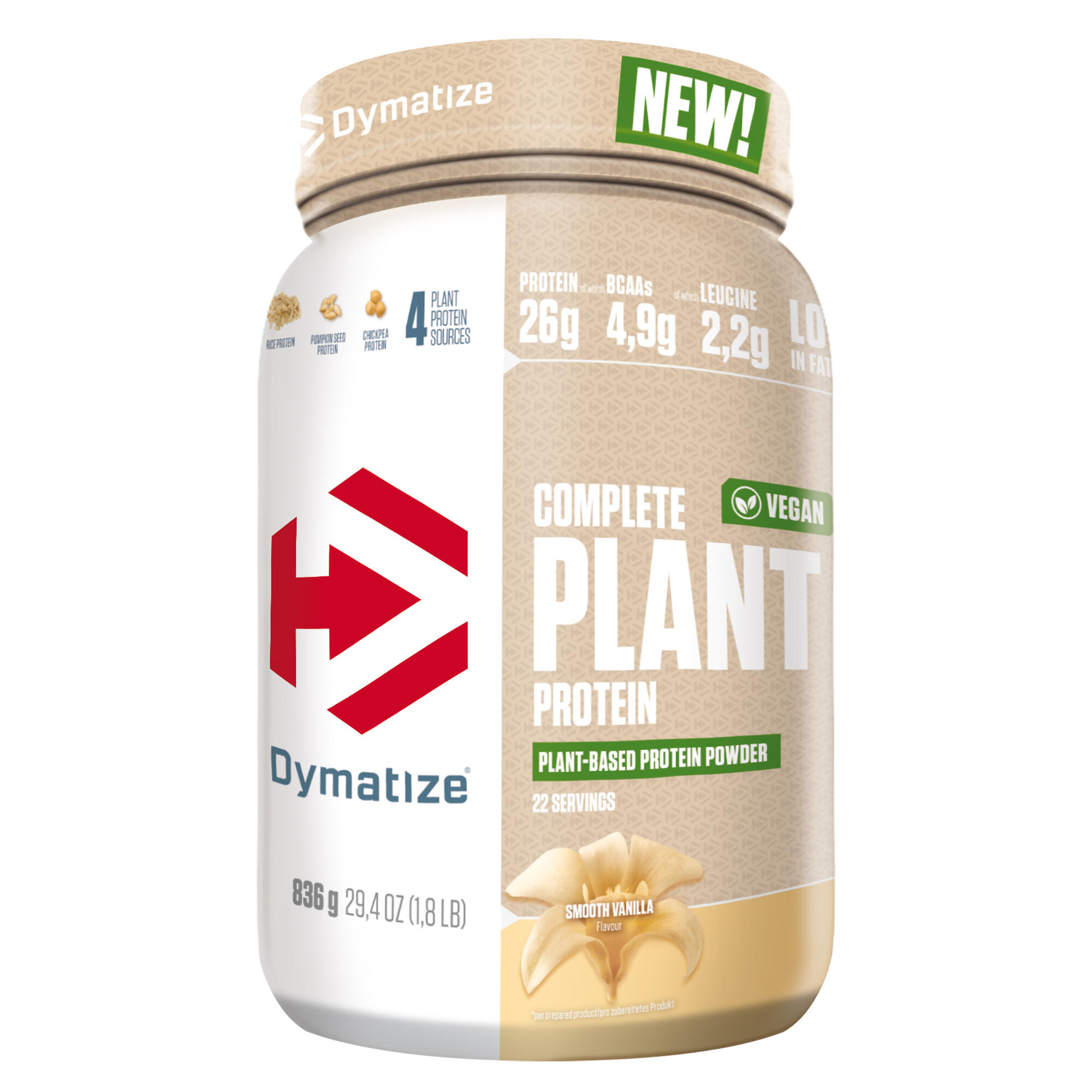 Complete Vegant Plant Protein 900g Dymatize