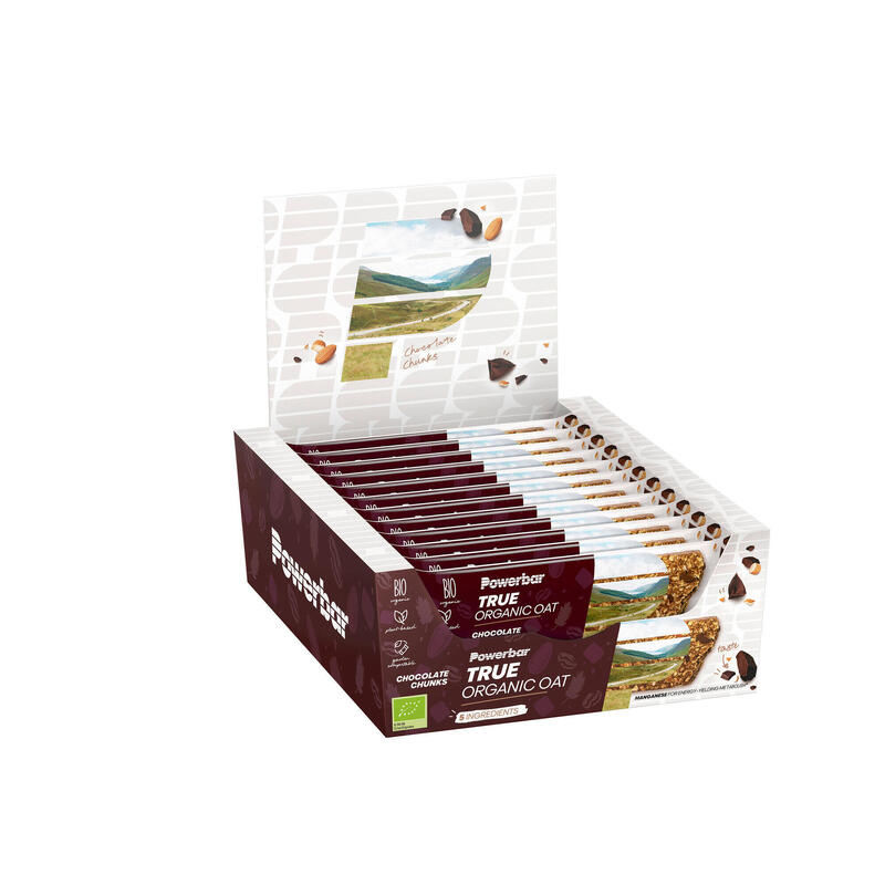 Powerbar True Organic Oat Bar Chocolate-Chunks 16x40g - 100% Pflanzlich+100% Bio