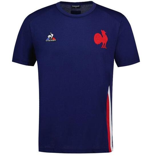 T-SHIRT PRESENTATION BLEU ADULTE FRANCE RUGBY