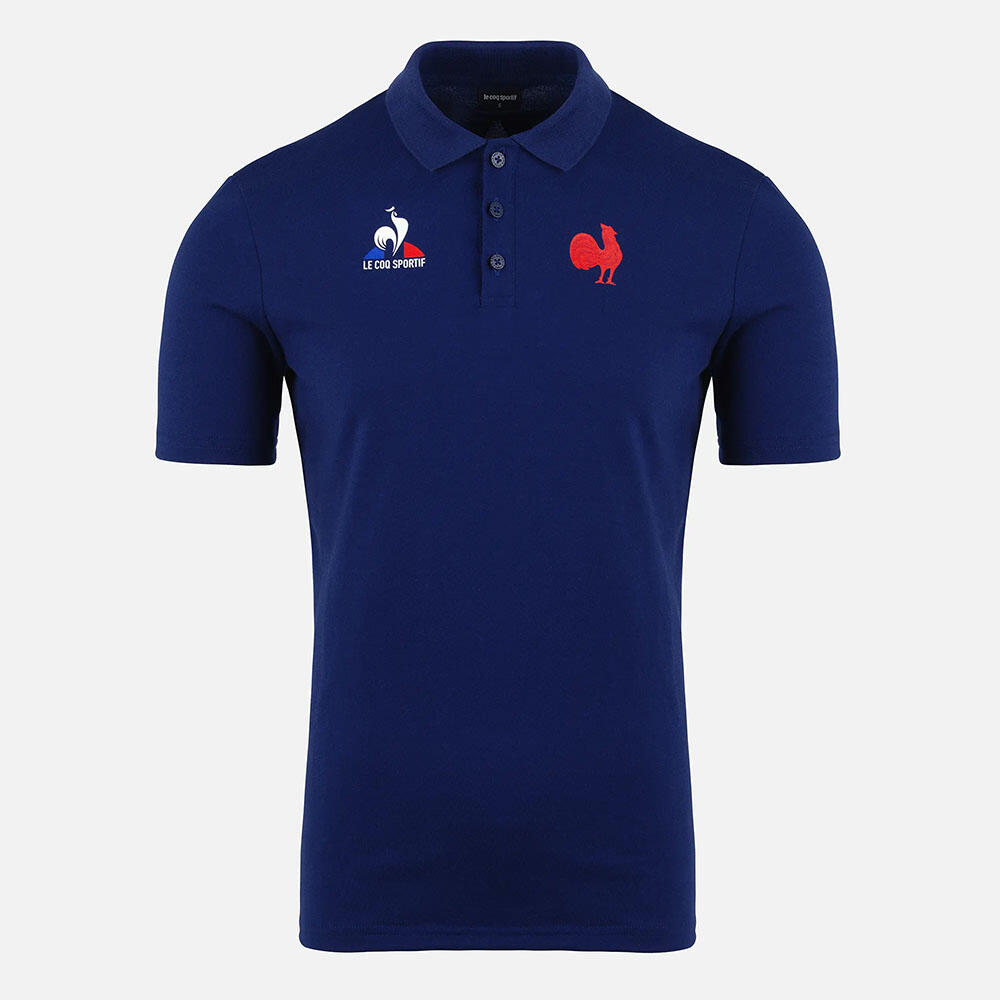 Le Coq Sportif Men's Intens Navy Rugby Shirt