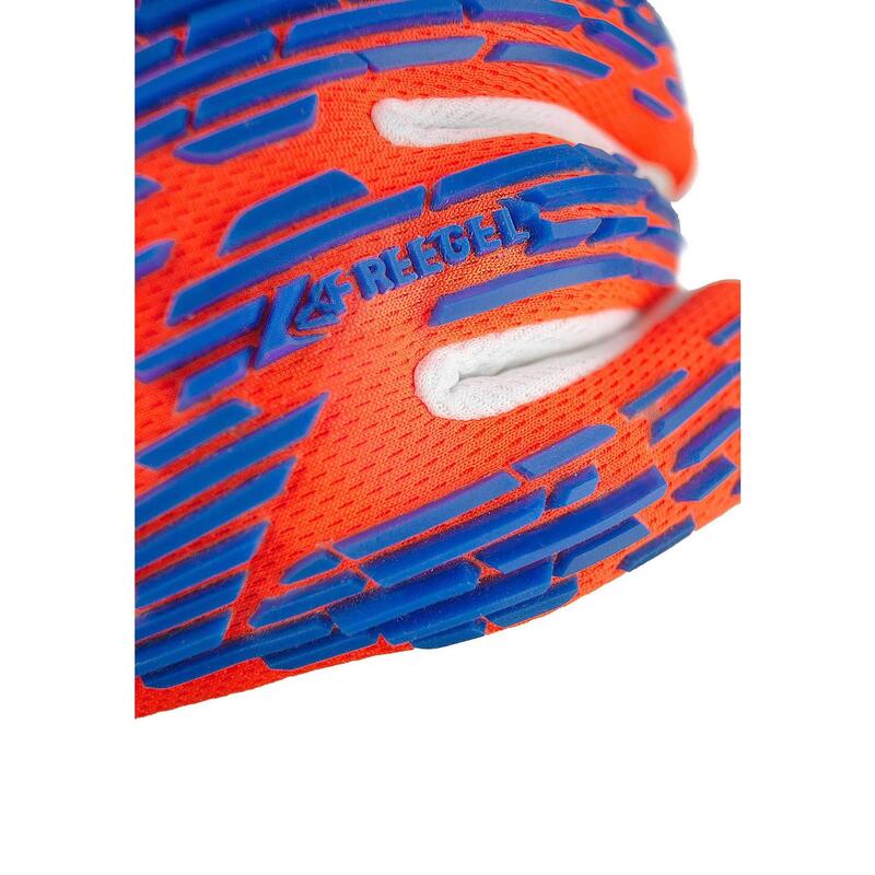 Guantes de portero fútbol niño Reusch Attrakt Freegel Silver, deep orange