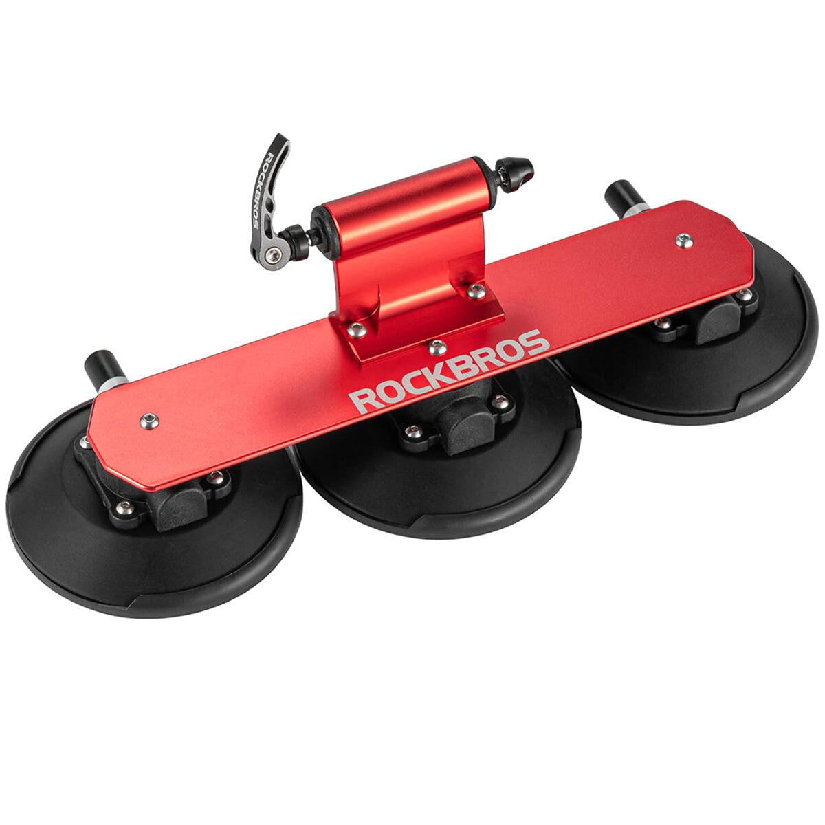 ROCKBROS Dakfietsendrager met zuignapbevestiging voor 1 fietsen Rood