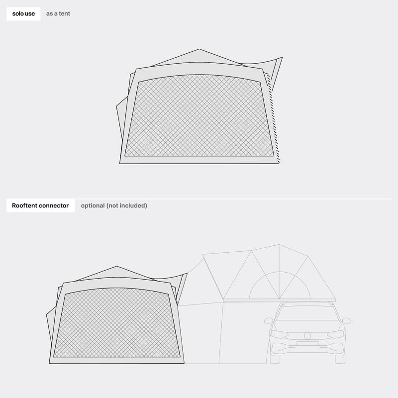 Universal Busvorzelt qeedo Quick Base Quick-Up Schnellaufbau