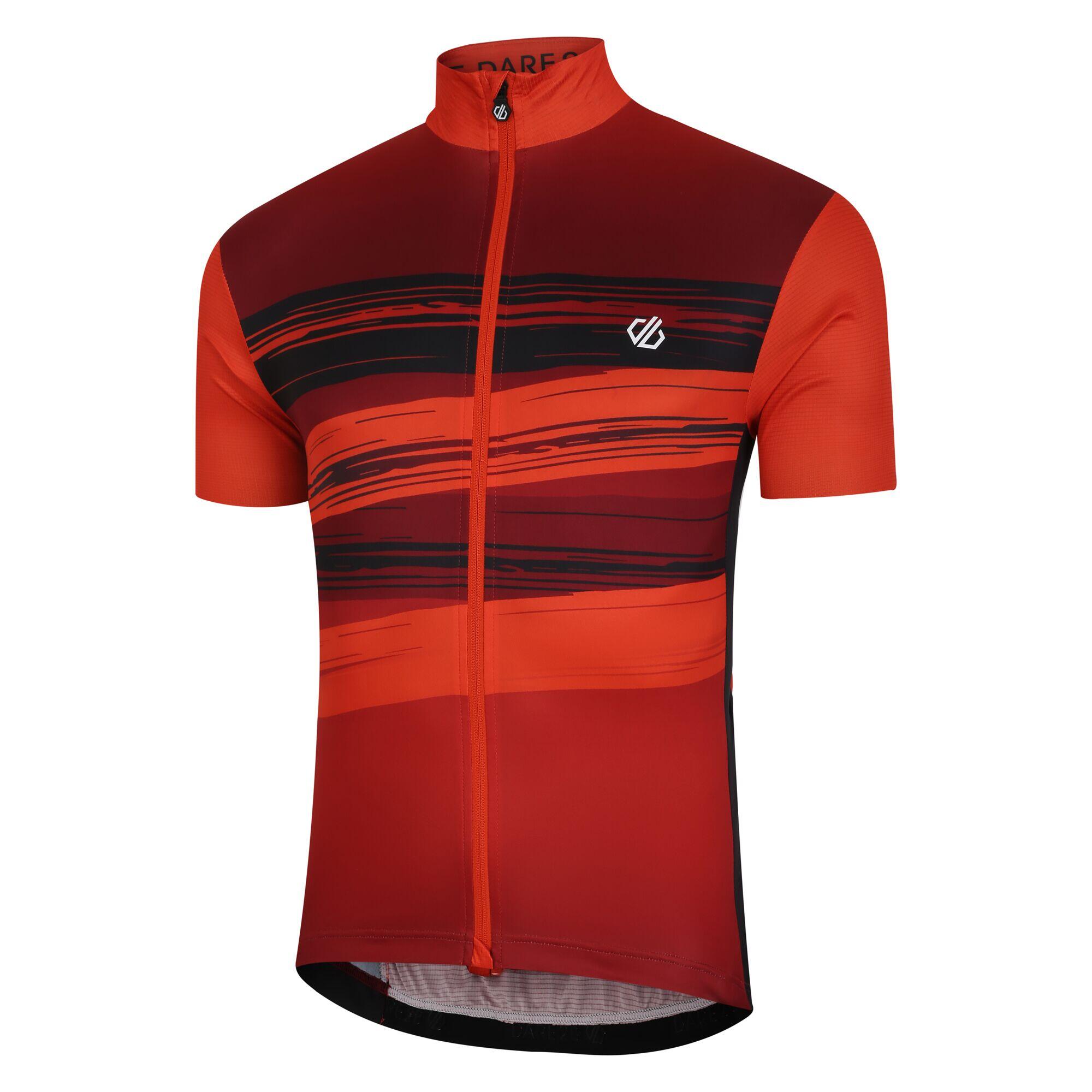 Mens Pedal Tread Pattern AEP ShortSleeved Jersey (Cinnamon) 3/4