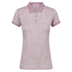 Polo manches courtes REMEX Femme (Mauve clair)