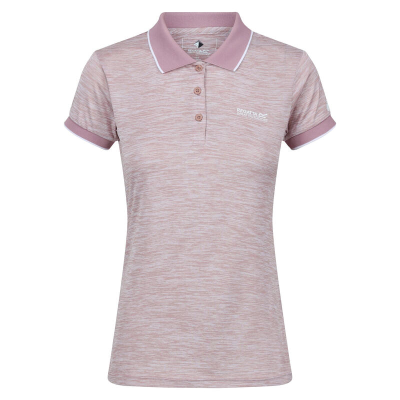 Dames Remex II Polo Hals TShirt (Schemerige roos)