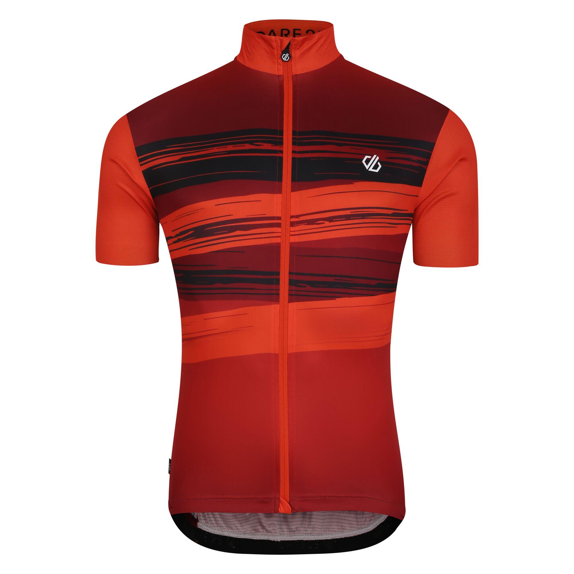 DARE 2B Mens Pedal Tread Pattern AEP ShortSleeved Jersey (Cinnamon)