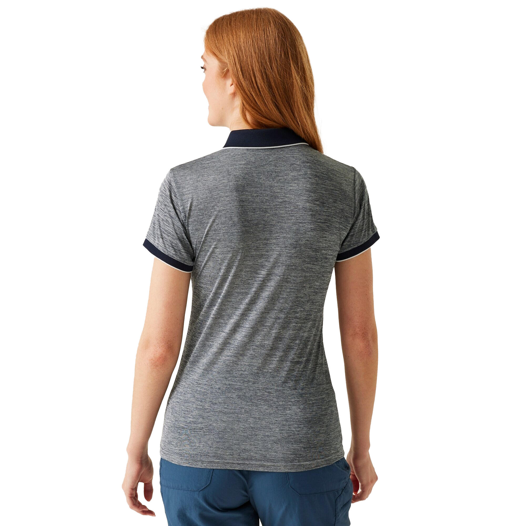 Polo Manches Courtes REMEX Femme (Bleu Marine) 4/5